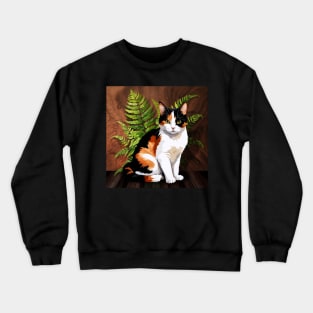 Portrait Of A Calico Cat Crewneck Sweatshirt